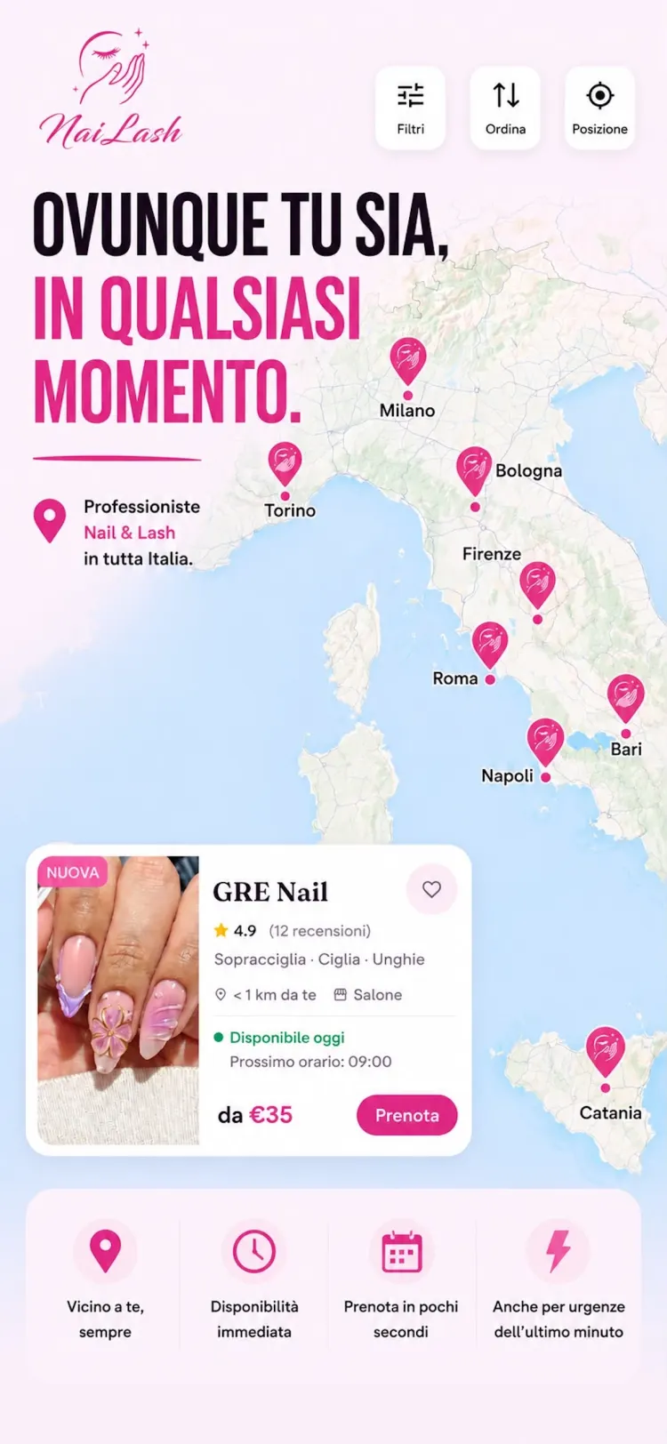 NaiLash: professioniste Nail e Lash ovunque tu sia, in tutta Italia